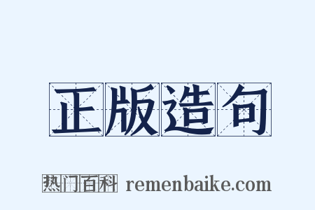 正版造句是什么意思的图片
